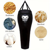 NNETM Muay Thai Hanging Sandbag Faux Leather
