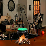NNETM Witch's Cauldron with Lights - Black Plastic Bowl