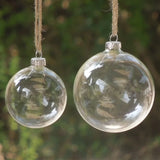 NNEOBA Large Transparent Glass Ball Christmas Ornament Set