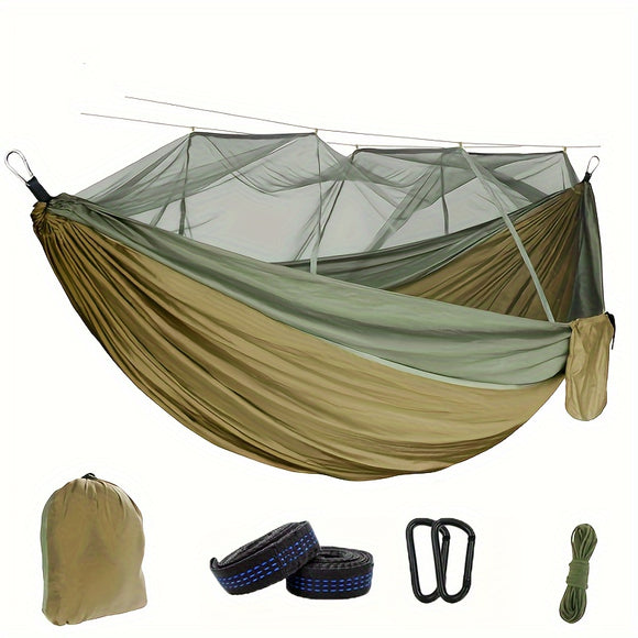 NNETM Double Camping Hammock with Mosquito Net