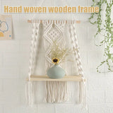 NNETM Organization meets style with this sleek wooden floating shelf