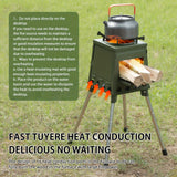 NNETM Folding Campfire Stove Portable Outdoor