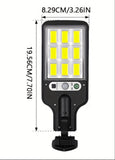 2-Pack Solar Outdoor Motion Sensor LED Wall Lamps