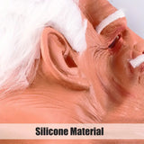 NNETM Latex Old Man Face Cover - Elder Headgear