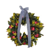 NNEOBA Christmas Green Wreath Pomegranate Door Hanging Decor