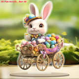 NNETM Easter Boho Bunny Acrylic Tabletop Decoration