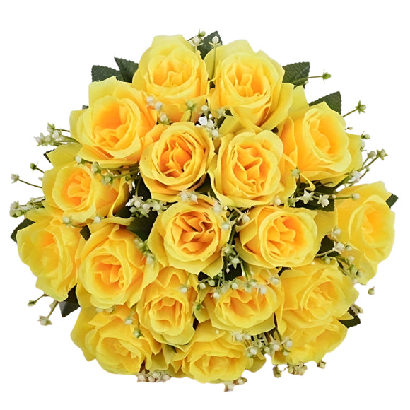 NNETM Silk Artificial Roses Bouquet for Home Decor