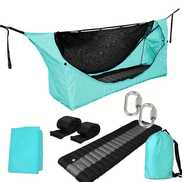 NNETM Outdoor Camping Hammock with Mosquito Net & Mattress