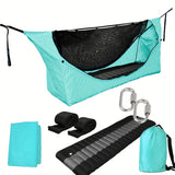NNETM Outdoor Camping Hammock with Mosquito Net & Mattress