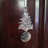 Metal Christmas Tree Hanging Ornament Engraved Gift
