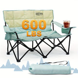 NNETM Double Camping Chair 2 Person Outdoor Folding Seat