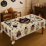 Halloween Tablecloth 60 × 120 in / 152 × 305 cm Polyester Rectangular