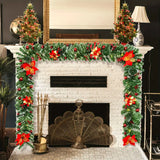 NNETM Enchanted Glow: Battery-Powered Artificial Christmas Garland Lights