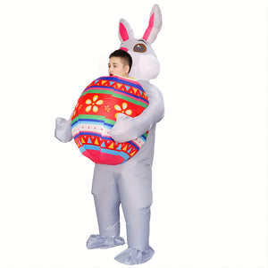 NNETM Inflatable Bunny Costume for Easter and Halloween Parties