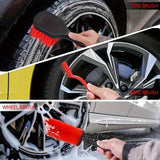 35-Piece Car Detailing Cleaning Kit – Drill Brush Attachments, Detailing Brushes & Storage Toolbox for Interior & Exterior Care