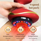 NNETM Electric Vacuum Cupping Massage Device with Heating(Red)