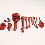 NNETM 14-Piece Halloween Skeleton Bone Set