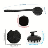 NNETM Silicone Bath Brush Set Gentle Exfoliating (4pcs)