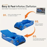 NNETM 2-Person Inflatable Racing Car Air Mattress
