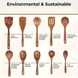 NNETM Teak Non-Stick Heat Resistant Cookware Set (10pcs)