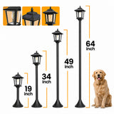2pcs Solar Outdoor Lamp Posts Adjustable