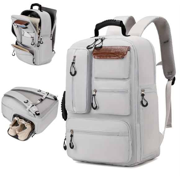 NNETM Laptop Travel Backpack with Shoe Compartment