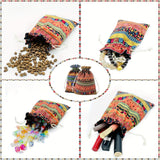 24Pcs Egyptian Ethnic Style Jewelry Pouches – Striped Fabric