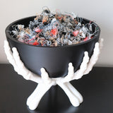 NNETM Skull Hand Bowl Holder Halloween Candy Dish