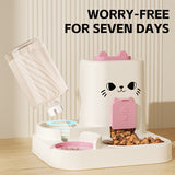 NNETM Automatic Cat Feeder and Water Dispenser Set