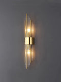 NNEOBA Modern Gold Glass Wall Lamp: Artistic Illumination for Living Spaces