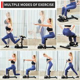 NNETM 1pc Squat Training Machine - Sit-up Auxiliary Device - Black