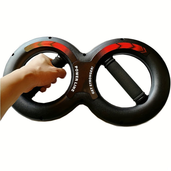 NNETM 1pc 8-Shaped Arm Strength Trainer - Ultimate Wrist & Forearm Builder(Black)