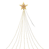NNETM Sparkling 140LED Christmas Star Hanging Tree String Lights