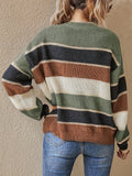 Women's Color Block Striped Sweater