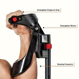 NNETM 1pc Spring Wrist Strengthener - Adjustable Forearm Trainer(Black)