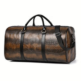 NNETM Crocodile Pattern Travel Duffel Bag
