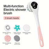 NNETM Electric Back Scrubber USB Rechargeable Body Brush