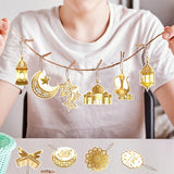 NNETM 10pcs Eid Mubarak Paper Pendants Ramadan Decorations