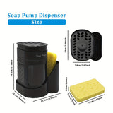 NNETM Oval Soap Dispenser with Sponge Holder