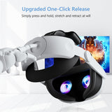 NNETM Adjustable Retractable Head Strap for Meta Quest 3