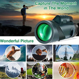 NNETM HD Monocular Telescope with Phone Holder and Tripod