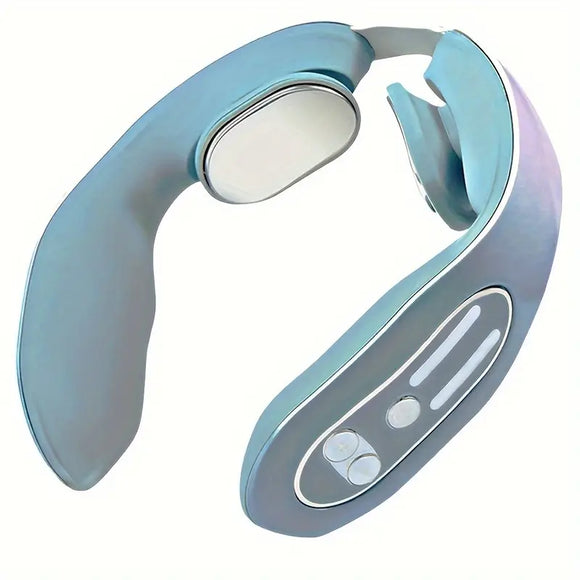 NNETM Intelligent Heated Neck Massager - Gray Blue
