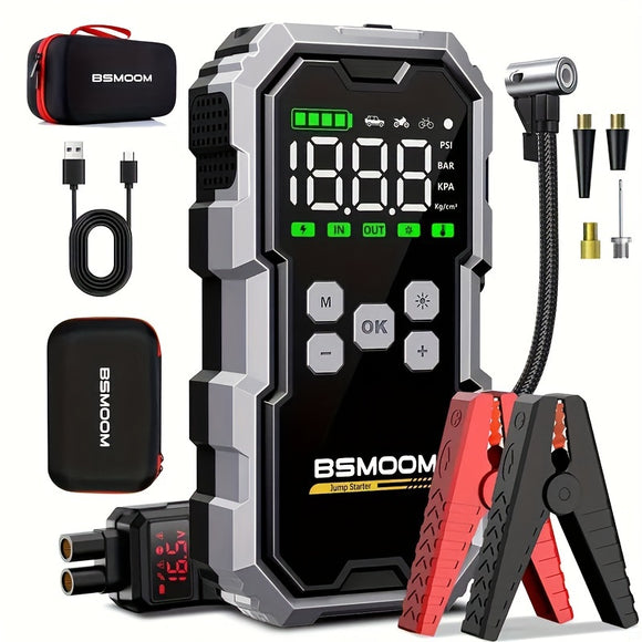 NNETM Cordless Car Jump Starter with Air Compressor