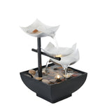 NNETM USB Metal Flower Desktop Fountain for Home Office