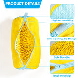 Shoe Washing Machine Bag with Soft Chenille Interior & Secure Zipper