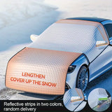 NNETM Universal Car Snow Shield: Silvery Front Windshield Cover