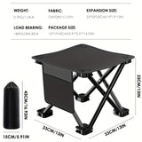 NNETM Extra Large Portable Folding Stool with Side Pocket