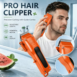Men's Cordless Hair Clipper & Trimmer Grooming Kit with Nose Trimmer & Shaver