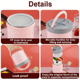 NNETM Electric Heated Stainless Steel Lunch Box