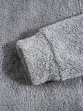 NNETM Men's Plush Hooded Zip Cardigan